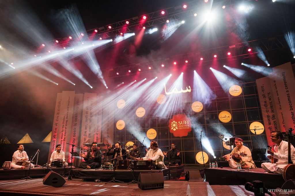 Musicians sharing the Sufi Heritage Festival stage