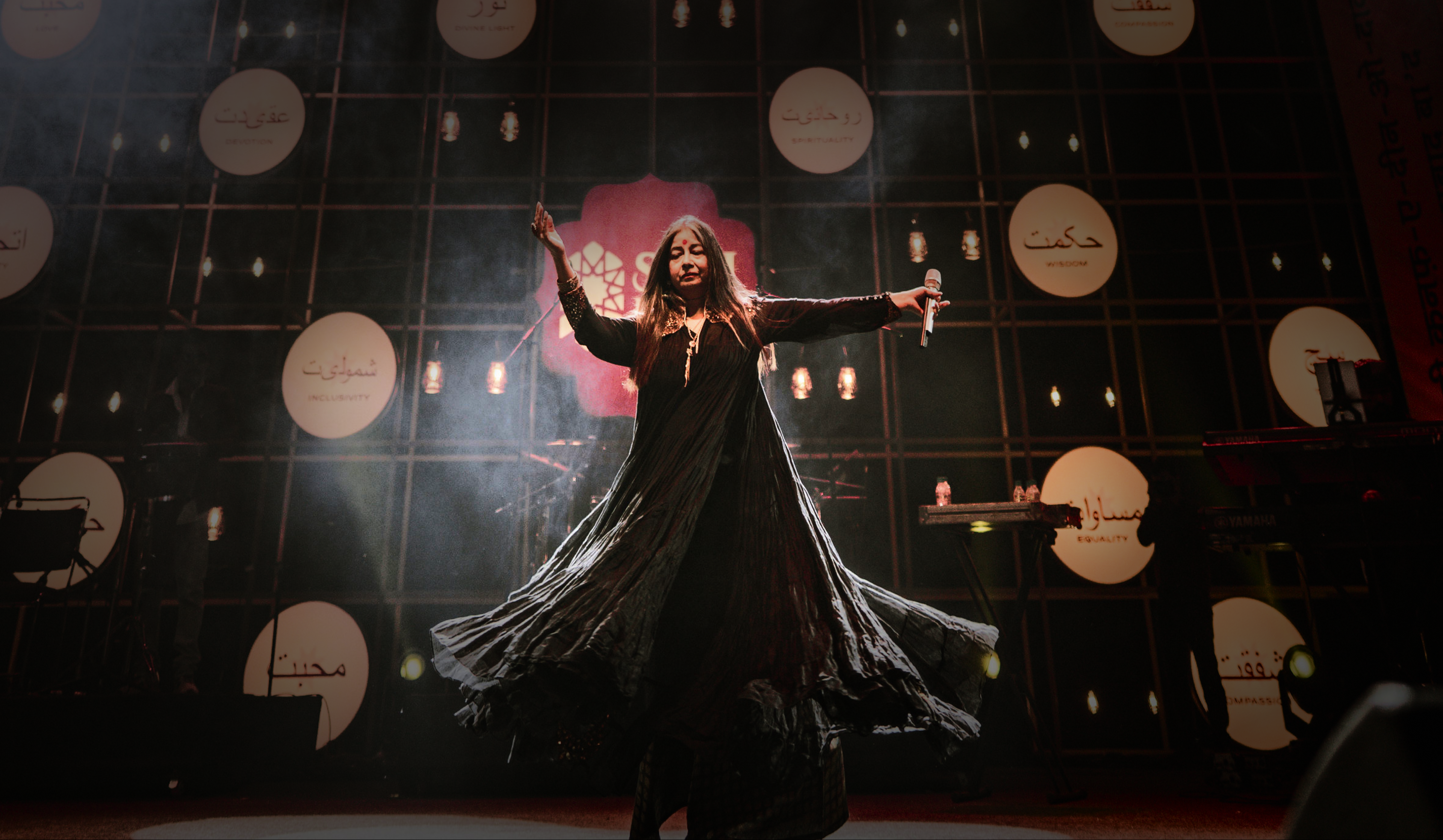 A dancer performing at the Sufi Heritage Festival